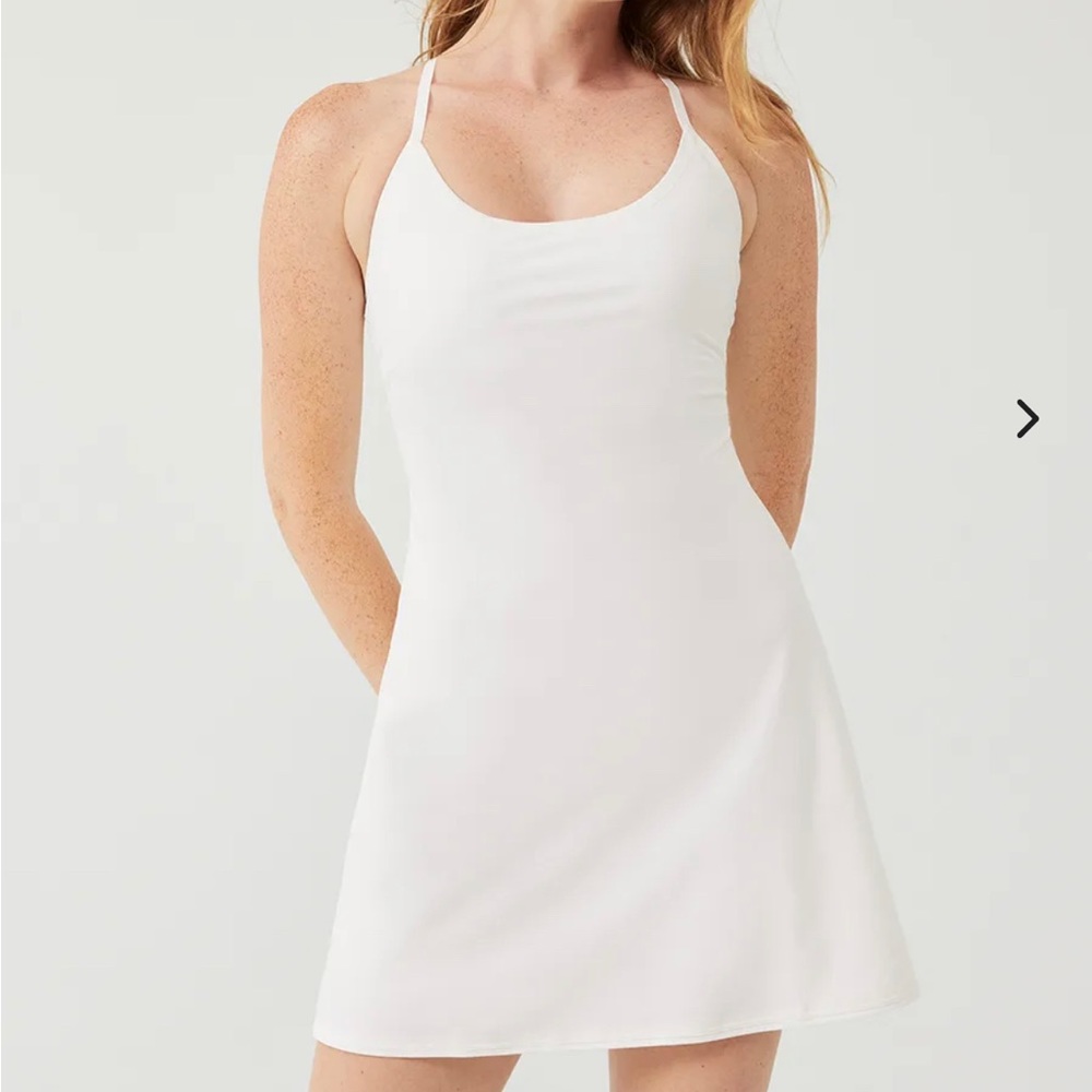 White Outdoor Voices Exercise Dress